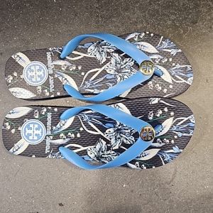 Tory Burch, Floral flip-flops  size 7